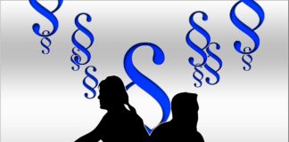 Paragraf tegn kommer fra to personer jura og advokater