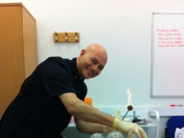 Smertestillende behandling med varmluftskopper